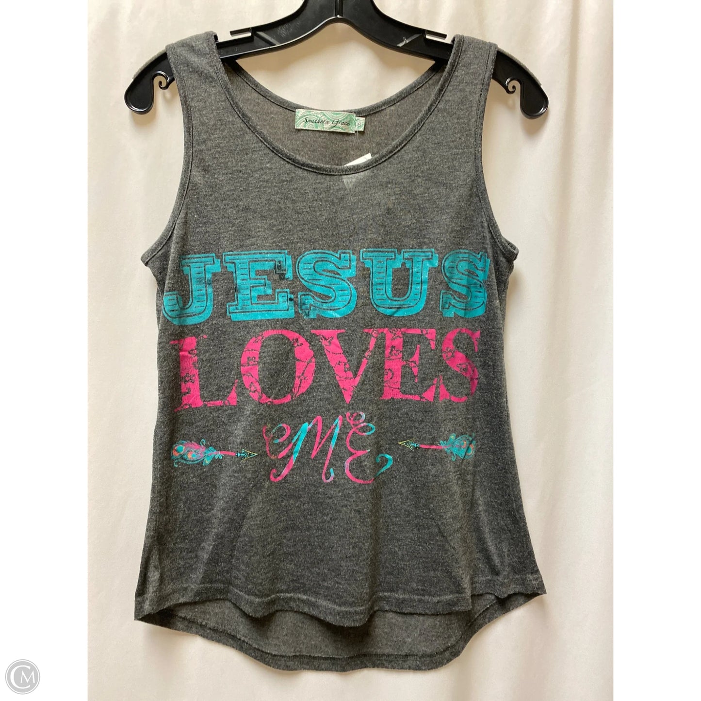 Tank Top By Southern Grace In Grey, Size: S