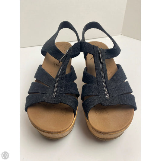 Sandals Heels Block By Skechers In Black, Size: 8