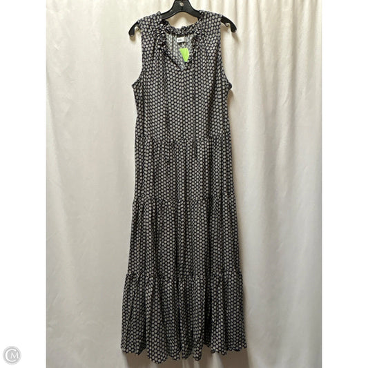 Dress Casual Maxi By Croft And Barrow In Black & White, Size: L