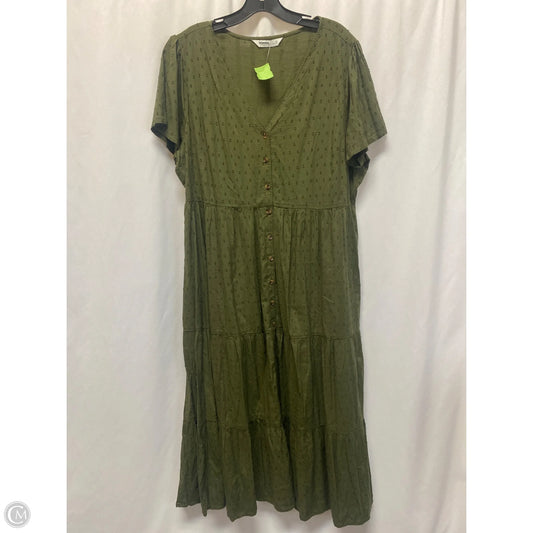 Dress Casual Maxi By Sonoma In Green, Size: Xl