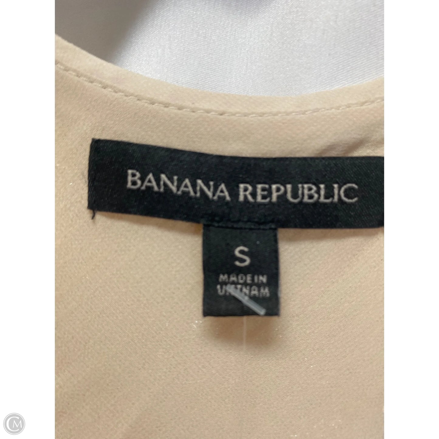 Dress Casual Maxi By Banana Republic In Gold, Size: S