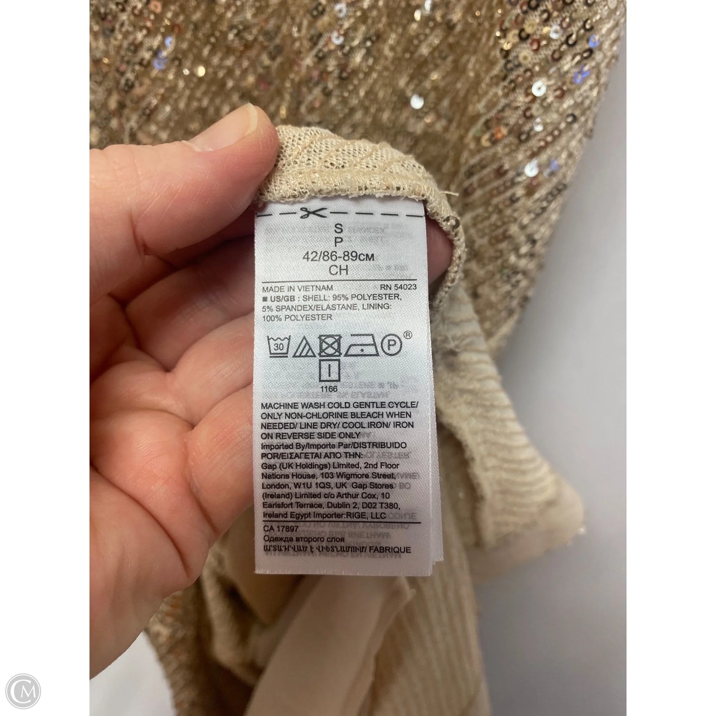 Dress Casual Maxi By Banana Republic In Gold, Size: S