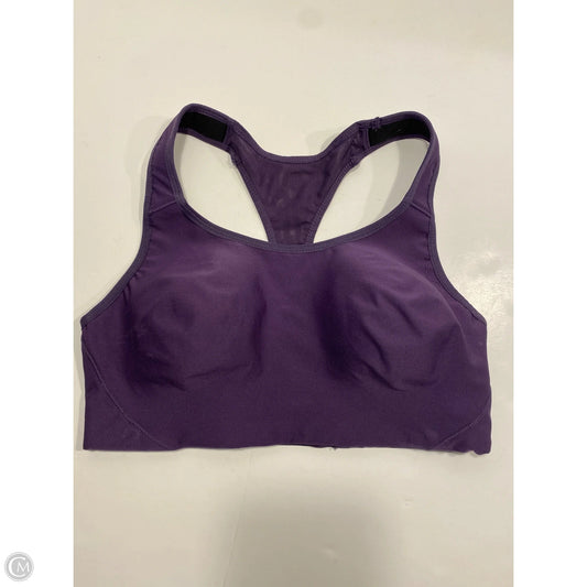 Athletic Bra By Avia In Purple, Size: L