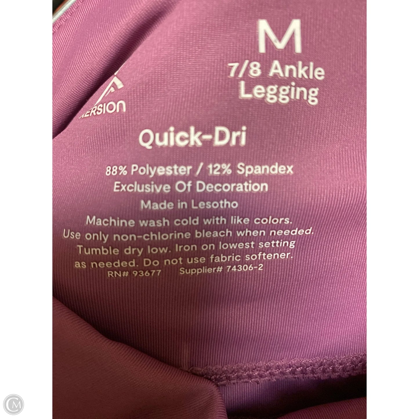 Athletic Leggings By Xersion In Purple, Size: M