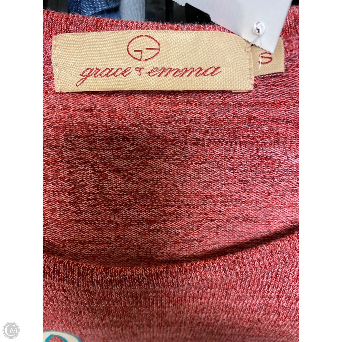Top Long Sleeve By Clothes Mentor In Red, Size: S