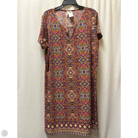 Dress Casual Midi By Tacera In Pink, Size: 3x