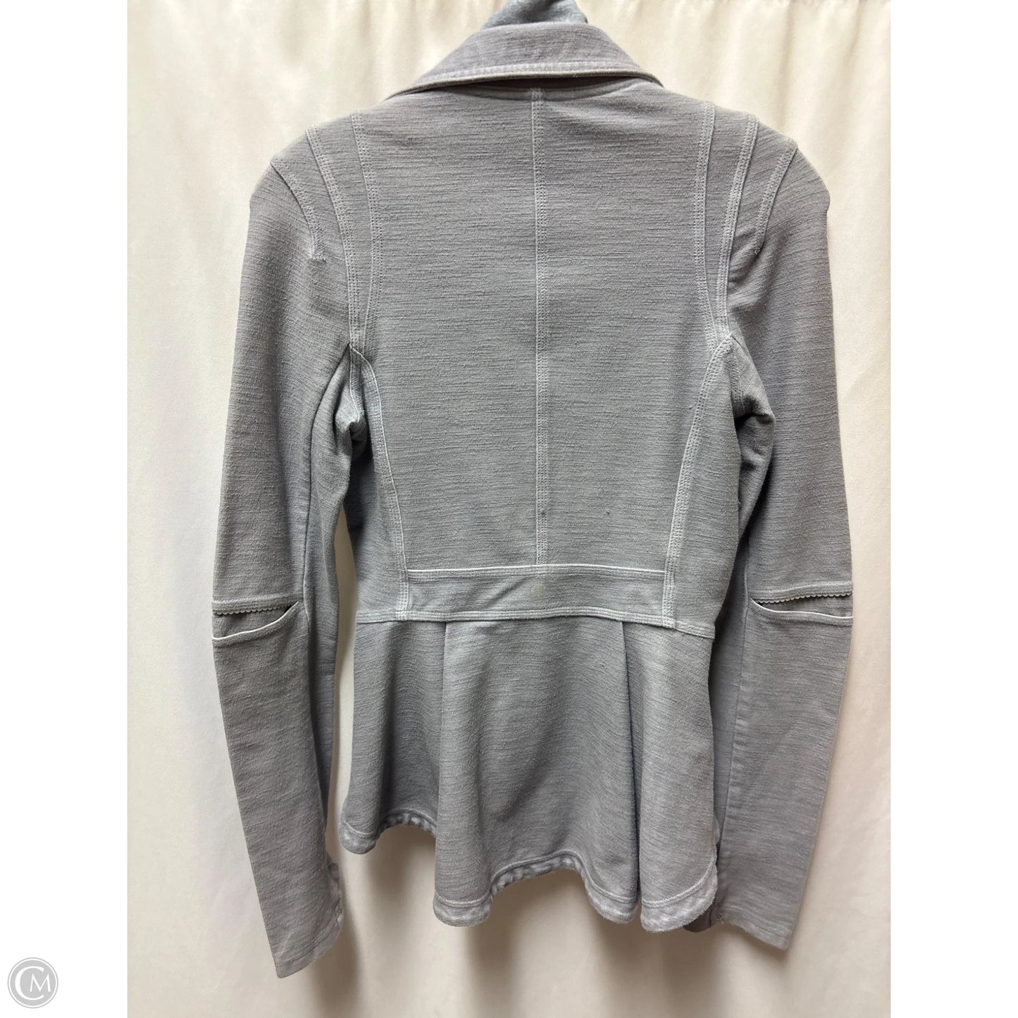 Athletic Jacket By Lululemon In Grey, Size: 4