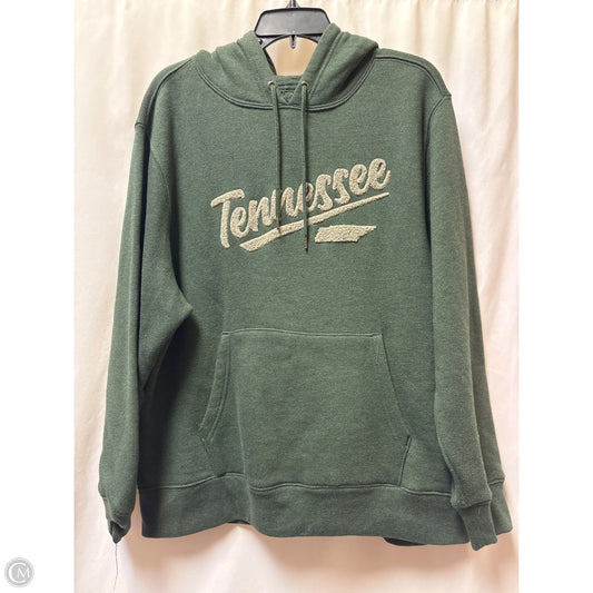 Sweatshirt Hoodie By Clothes Mentor In Green, Size: Xl