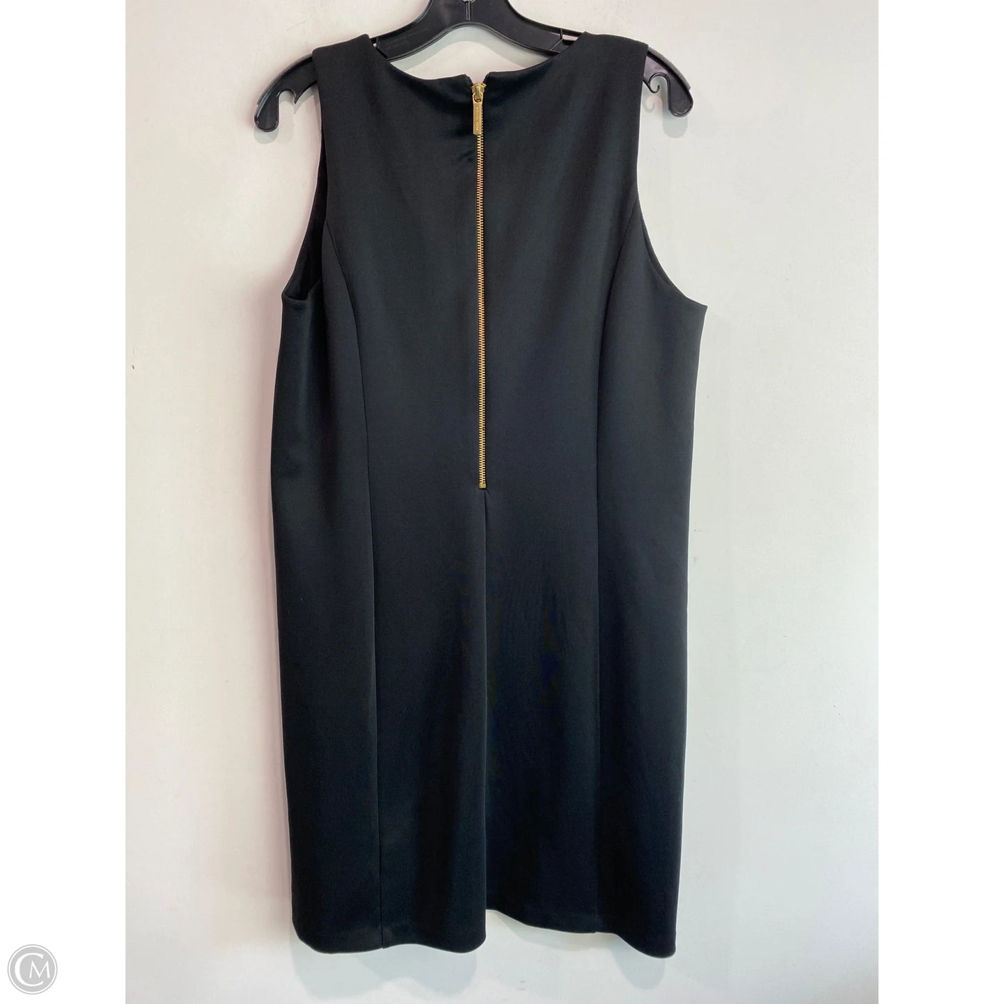 Dress Casual Midi By Michael By Michael Kors In Black, Size: L