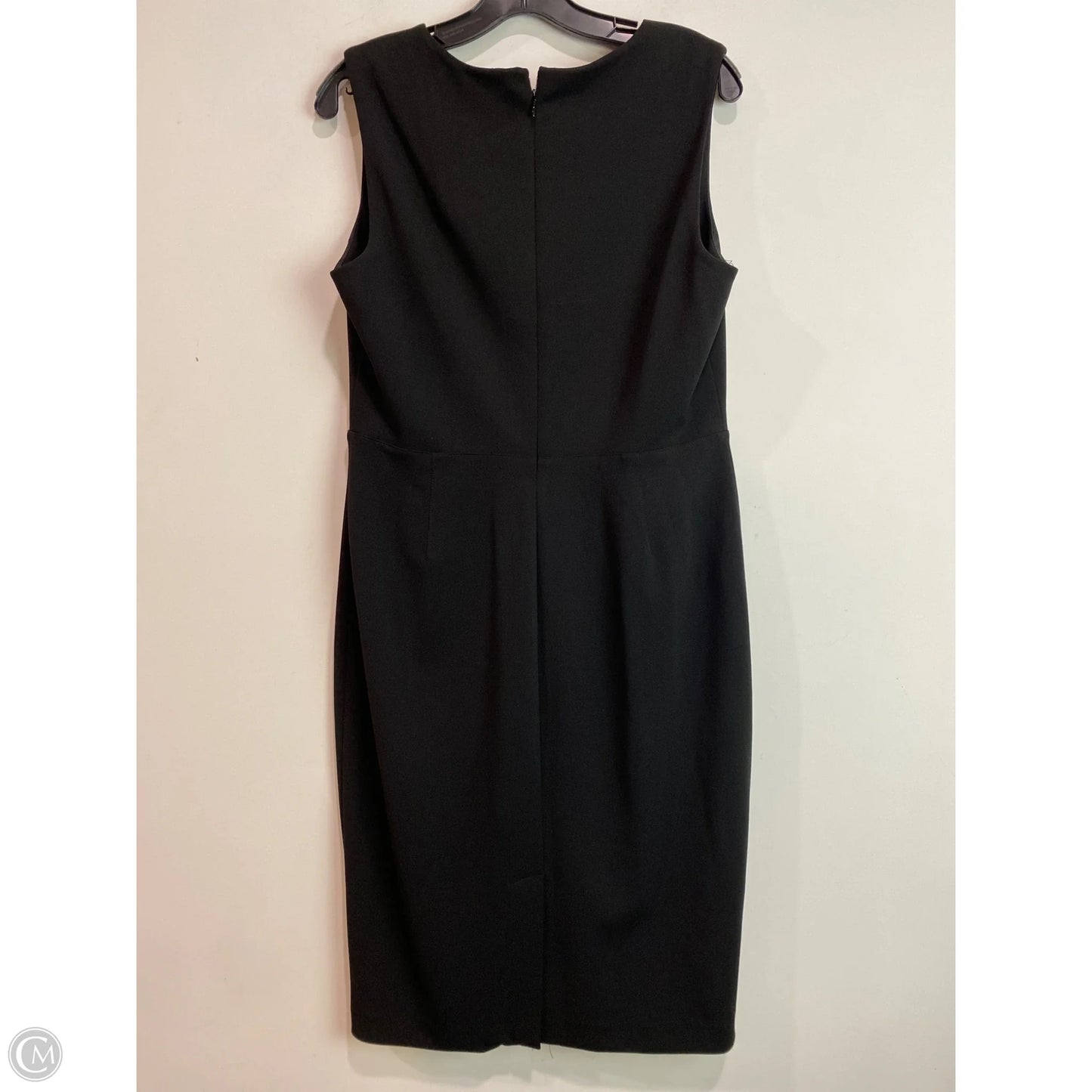 Dress Casual Midi By Calvin Klein In Black, Size: L