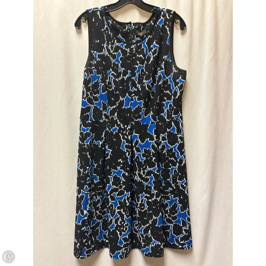 Dress Casual Midi By Clothes Mentor In Blue, Size: L