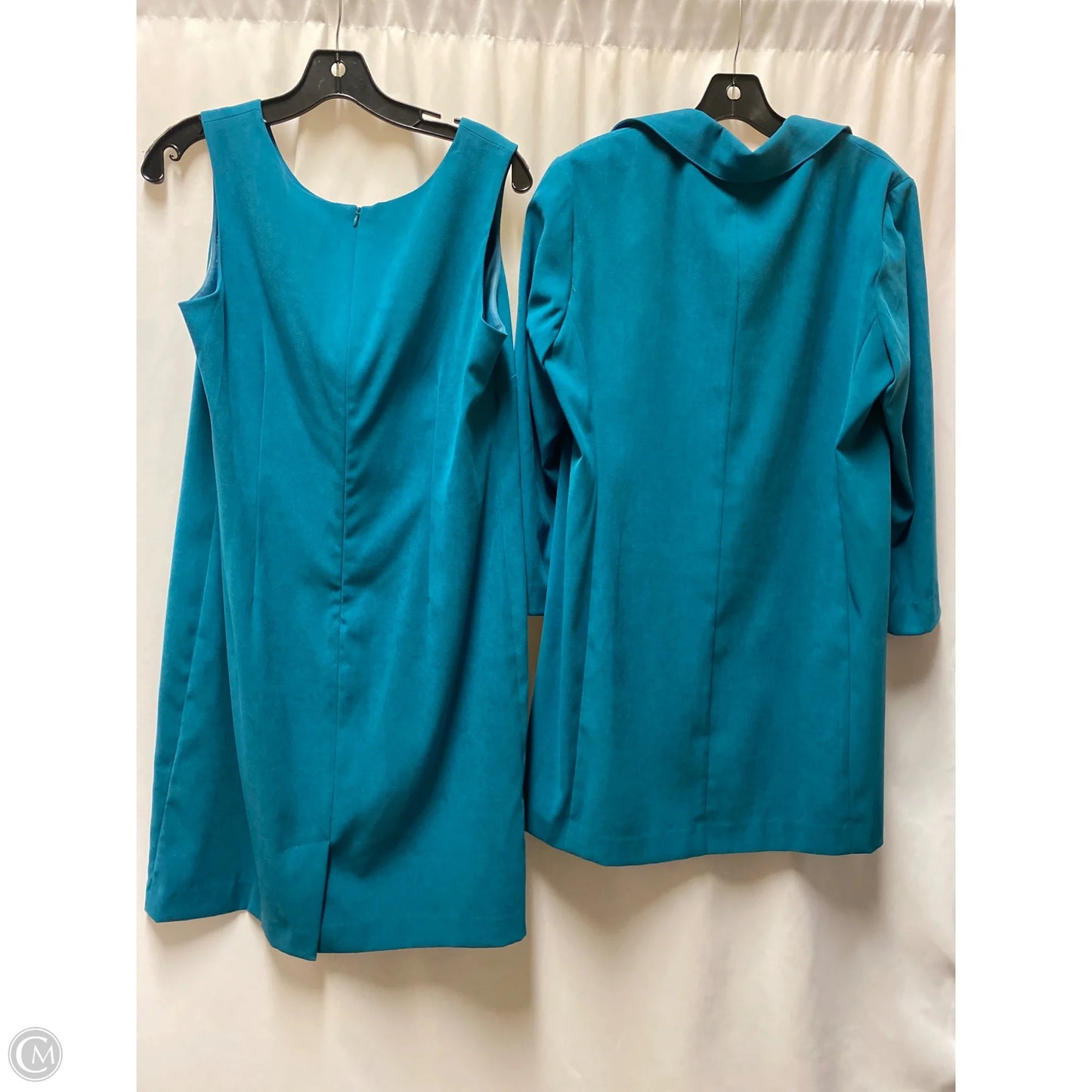 Dress Set 2pc By Studio 1 In Aqua, Size: Lp