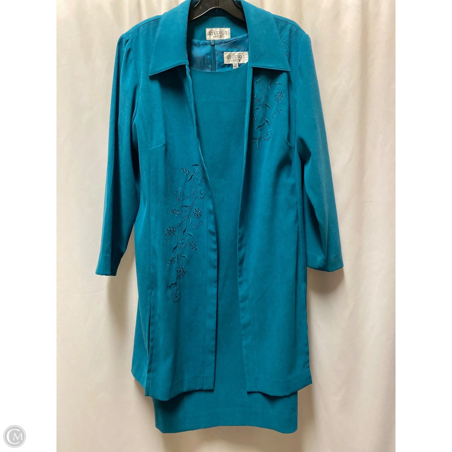 Dress Set 2pc By Studio 1 In Aqua, Size: Lp