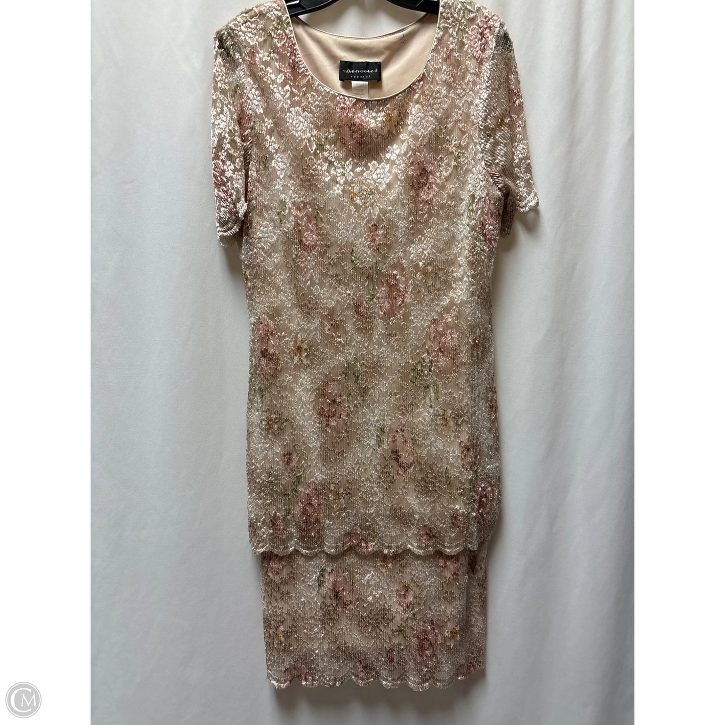 Dress Casual Maxi By Connected Apparel In Pink, Size: Xl