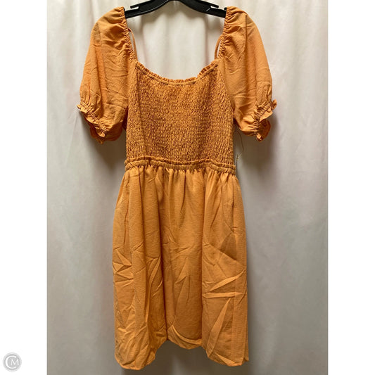 Dress Casual Short By Clothes Mentor In Orange, Size: L
