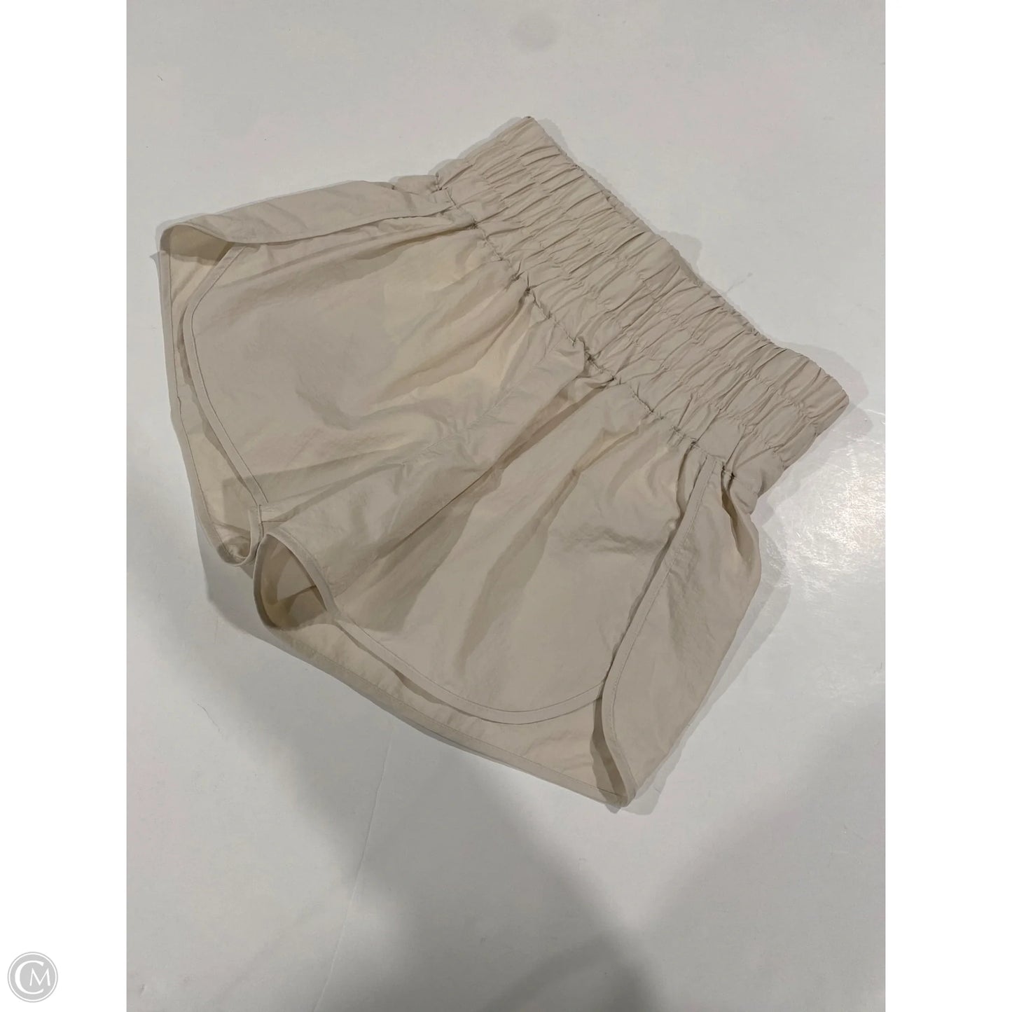 Athletic Shorts By Zenana Outfitters In Cream, Size: L