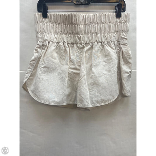 Athletic Shorts By Zenana Outfitters In Cream, Size: L