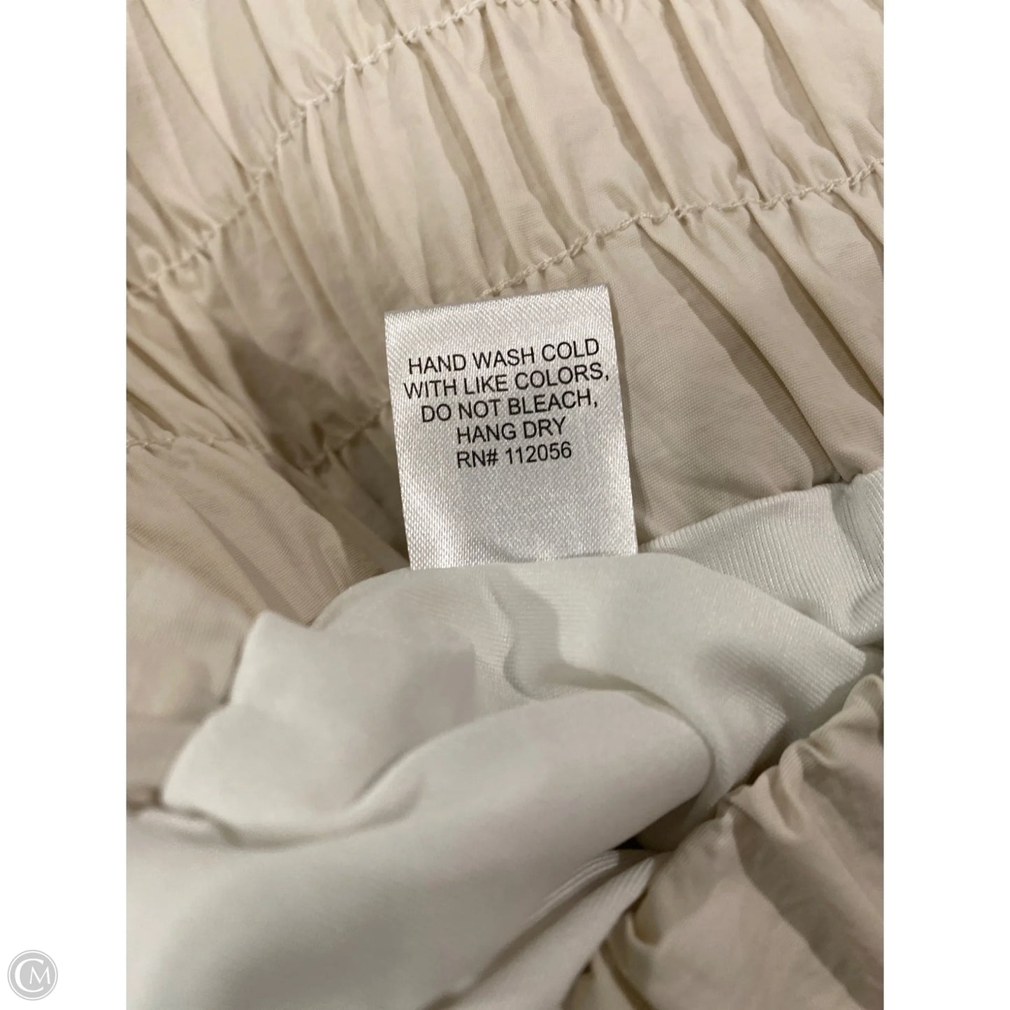 Athletic Shorts By Zenana Outfitters In Cream, Size: L