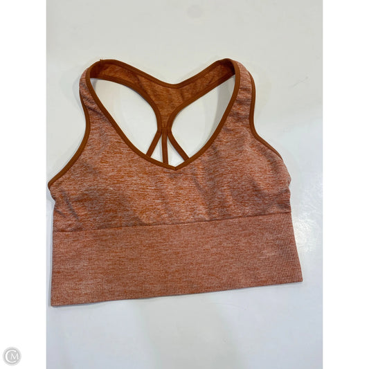 Athletic Bra By Pink In Orange, Size: M