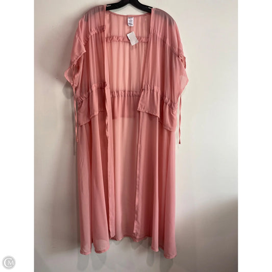 Swimwear Cover-up By Clothes Mentor In Pink, Size: L