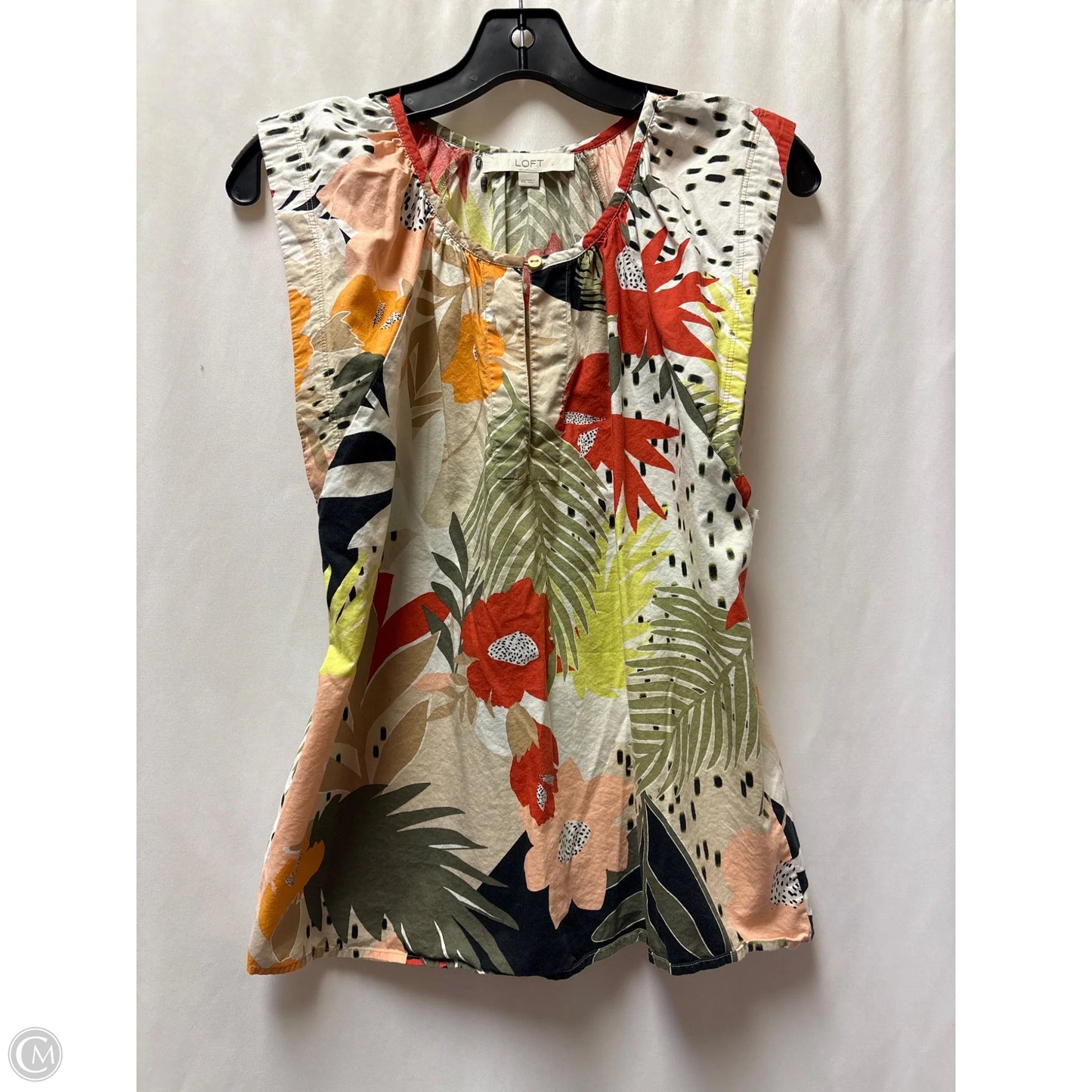 Top Sleeveless By Loft In Orange, Size: Xs