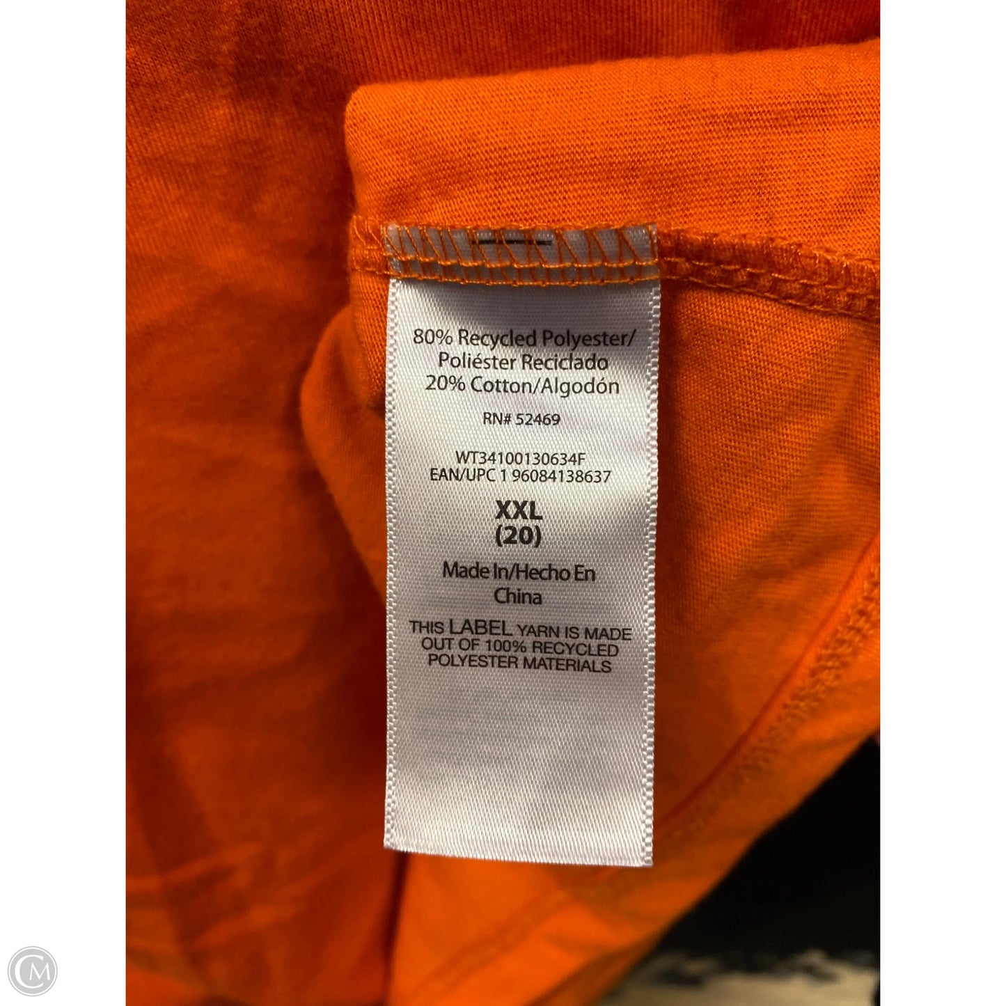 Top Short Sleeve By Clothes Mentor In Orange, Size: Xxl