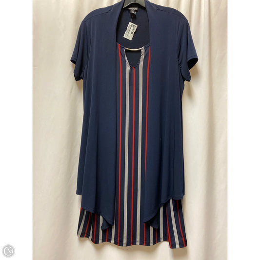 Dress Casual Midi By En Focus In Navy, Size: L