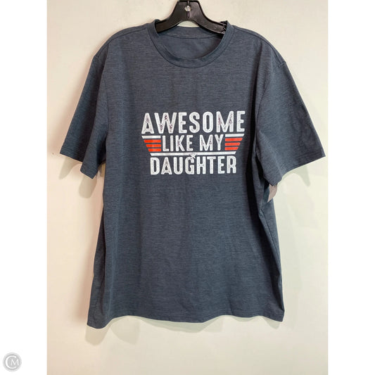 Top Short Sleeve By Clothes Mentor In Grey, Size: Xxl