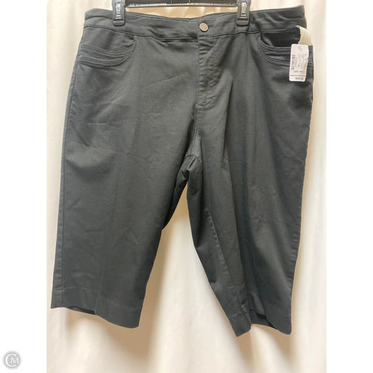 Capris By Cj Banks In Black, Size: 18