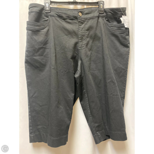 Capris By Cj Banks In Black, Size: 18