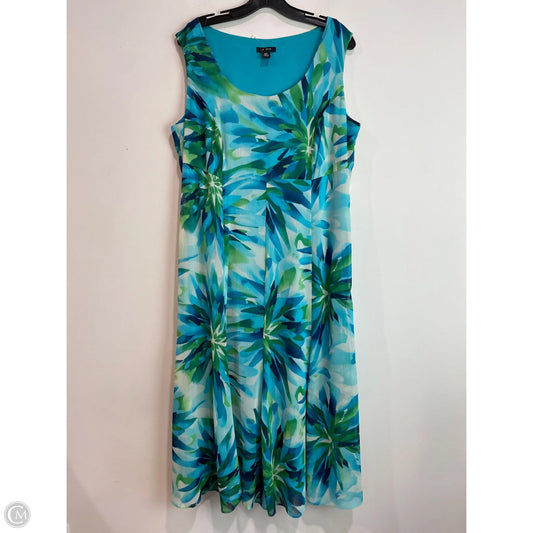 Dress Casual Maxi By Clothes Mentor In Blue, Size: Xl