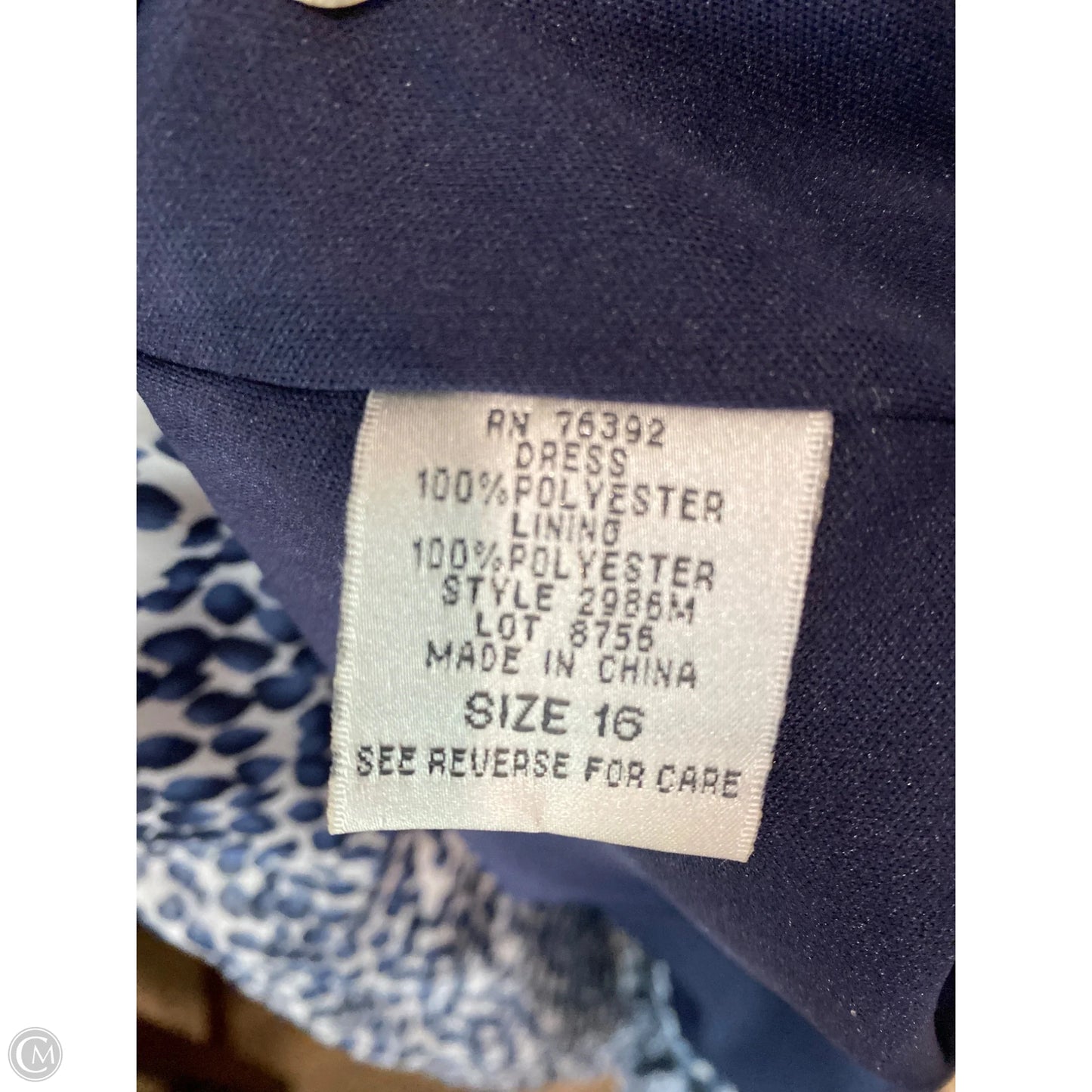 Dress Casual Midi By Olivia Matthews In Blue, Size: Xl