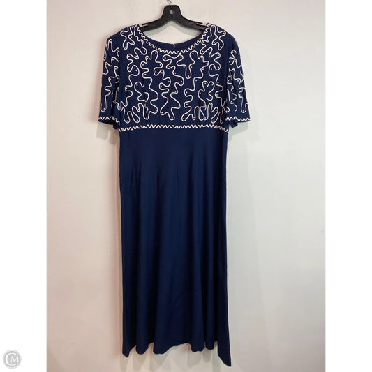 Dress Casual Maxi By Clothes Mentor In Navy, Size: L