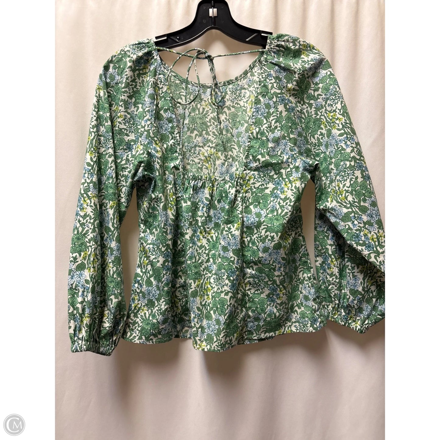 Top Long Sleeve By J. Crew In Green, Size: S