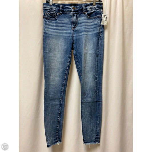 Jeans Skinny By Buckle Black In Blue Denim, Size: 4