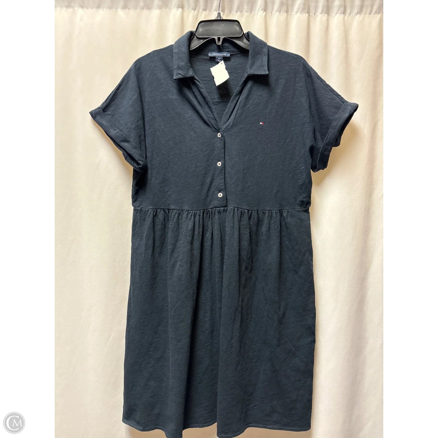 Dress Casual Midi By Tommy Hilfiger In Navy, Size: M