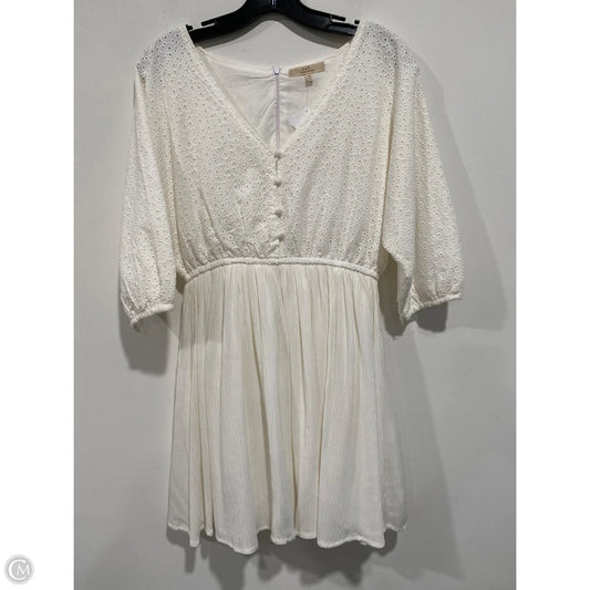 Dress Casual Midi By Chelsea And Violet In Cream, Size: M
