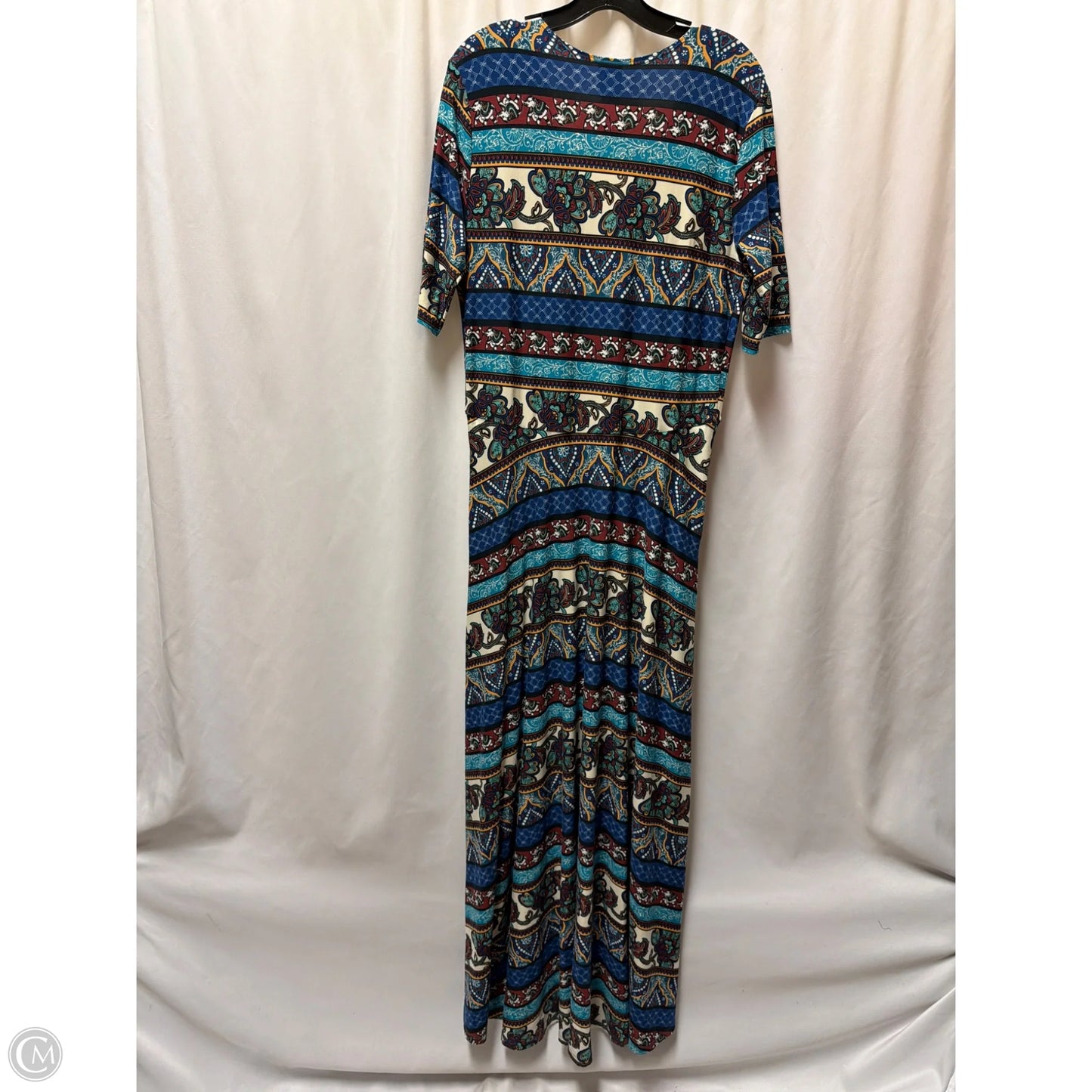 Dress Casual Maxi By Agnes & Dora In Blue, Size: 2x
