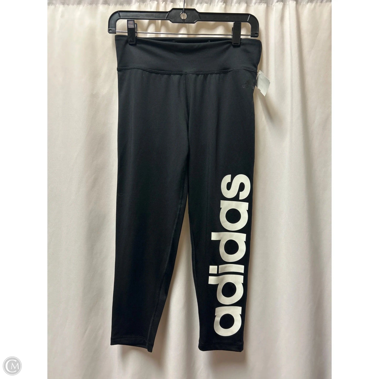 Athletic Capris By Adidas In Black, Size: M