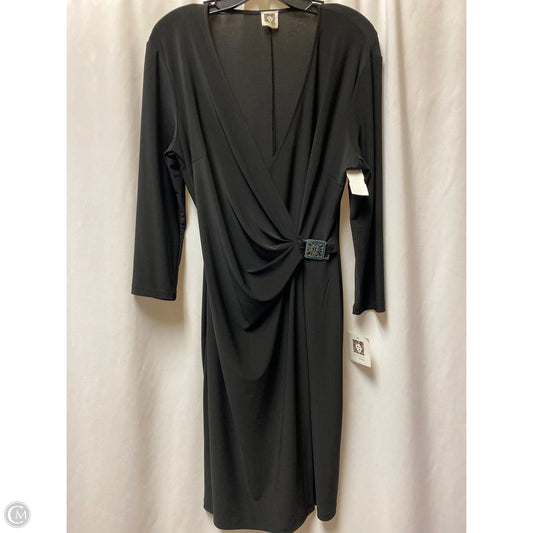 Dress Casual Midi By Anne Klein In Black, Size: M