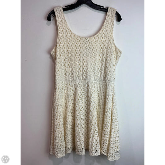 Dress Casual Midi By Lily Rose In Cream, Size: Xl