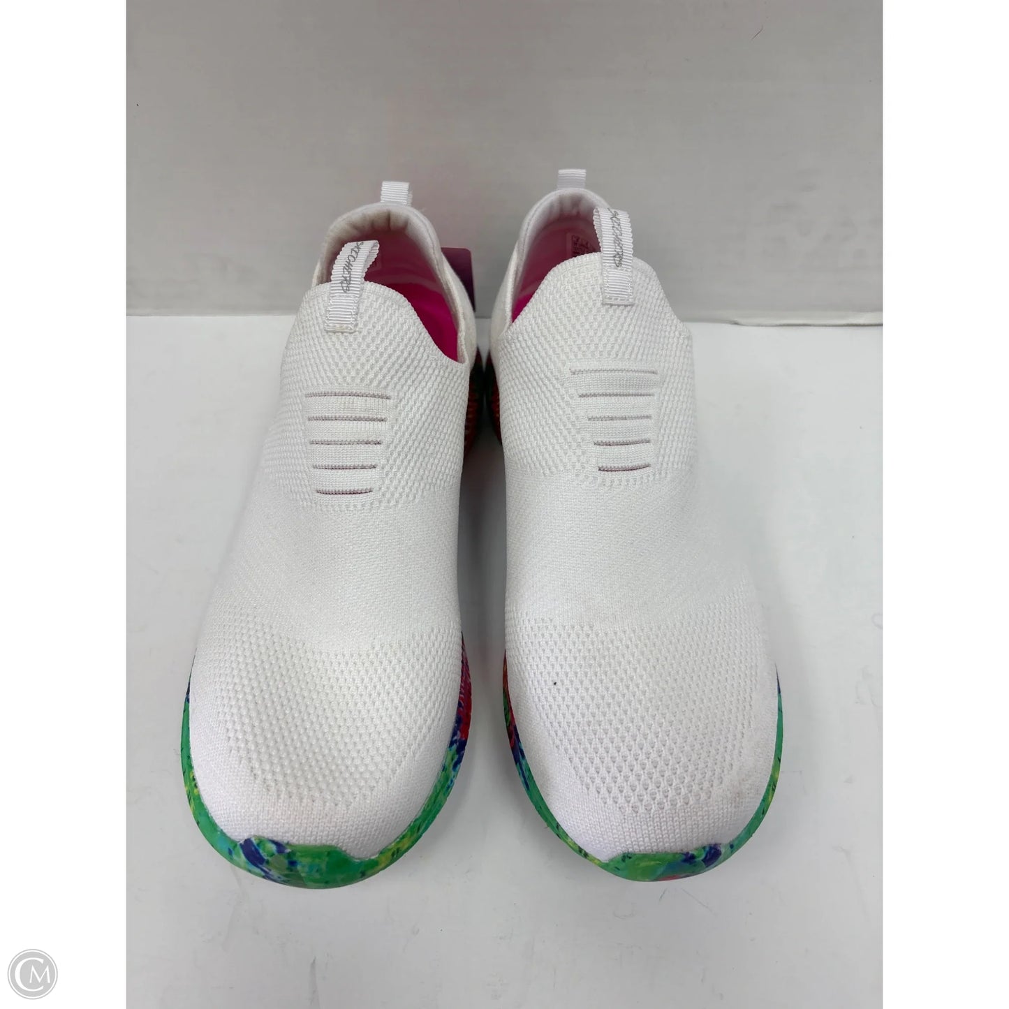 Shoes Athletic By Skechers In White, Size: 9