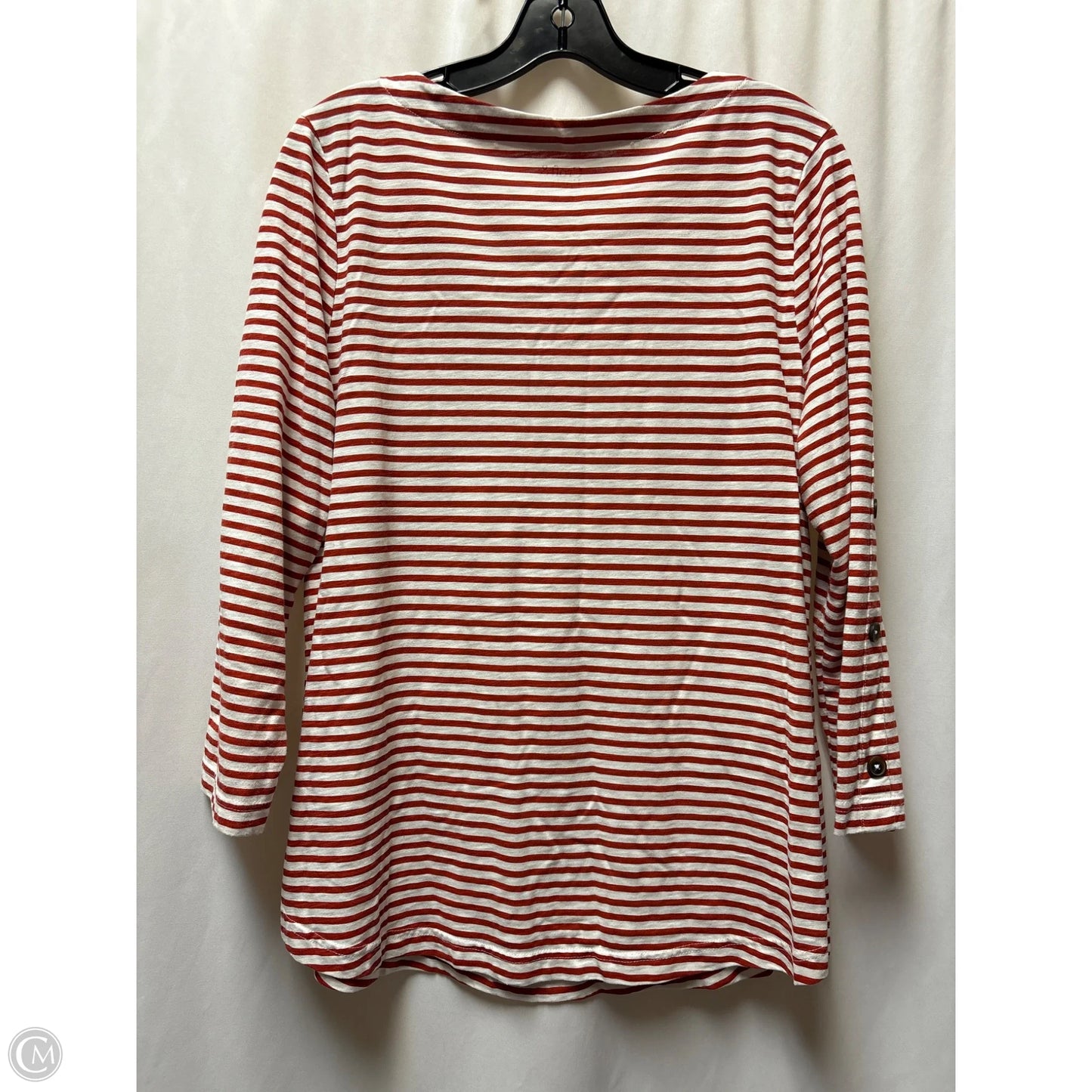Top Long Sleeve By Croft And Barrow In Red, Size: L