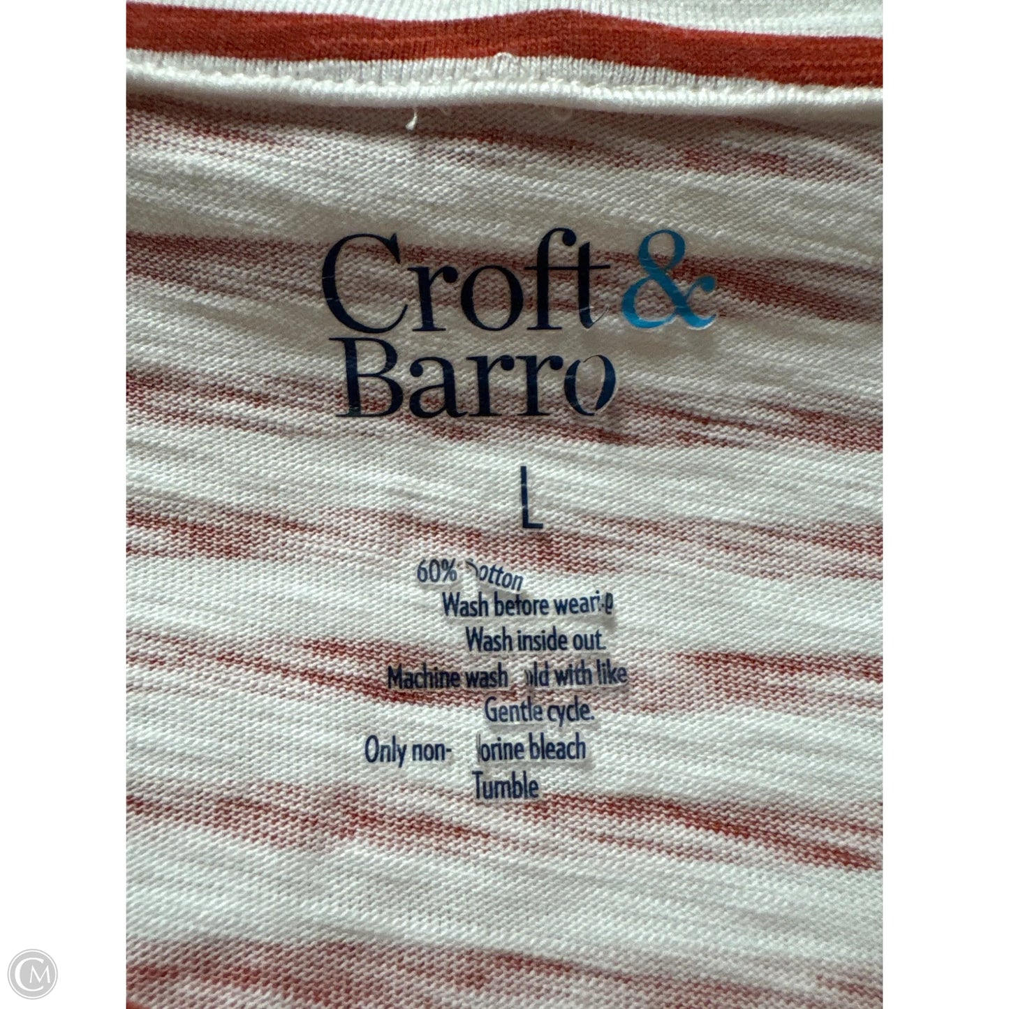 Top Long Sleeve By Croft And Barrow In Red, Size: L
