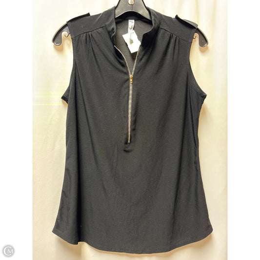 Top Sleeveless By Perseption Concept In Black, Size: M