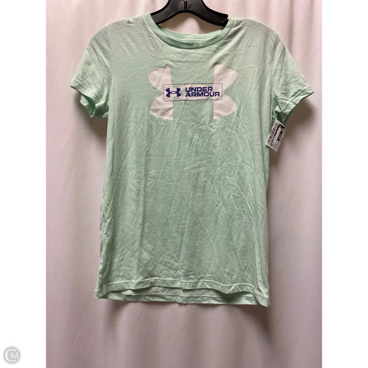 Top Short Sleeve By Under Armour In Green, Size: Xs