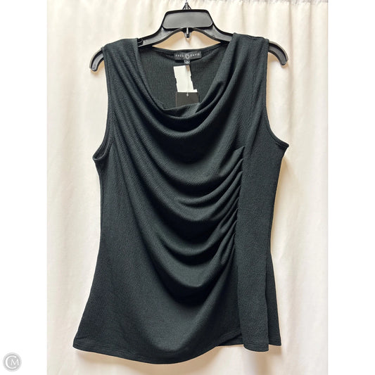 Top Sleeveless By Fred David In Black, Size: M