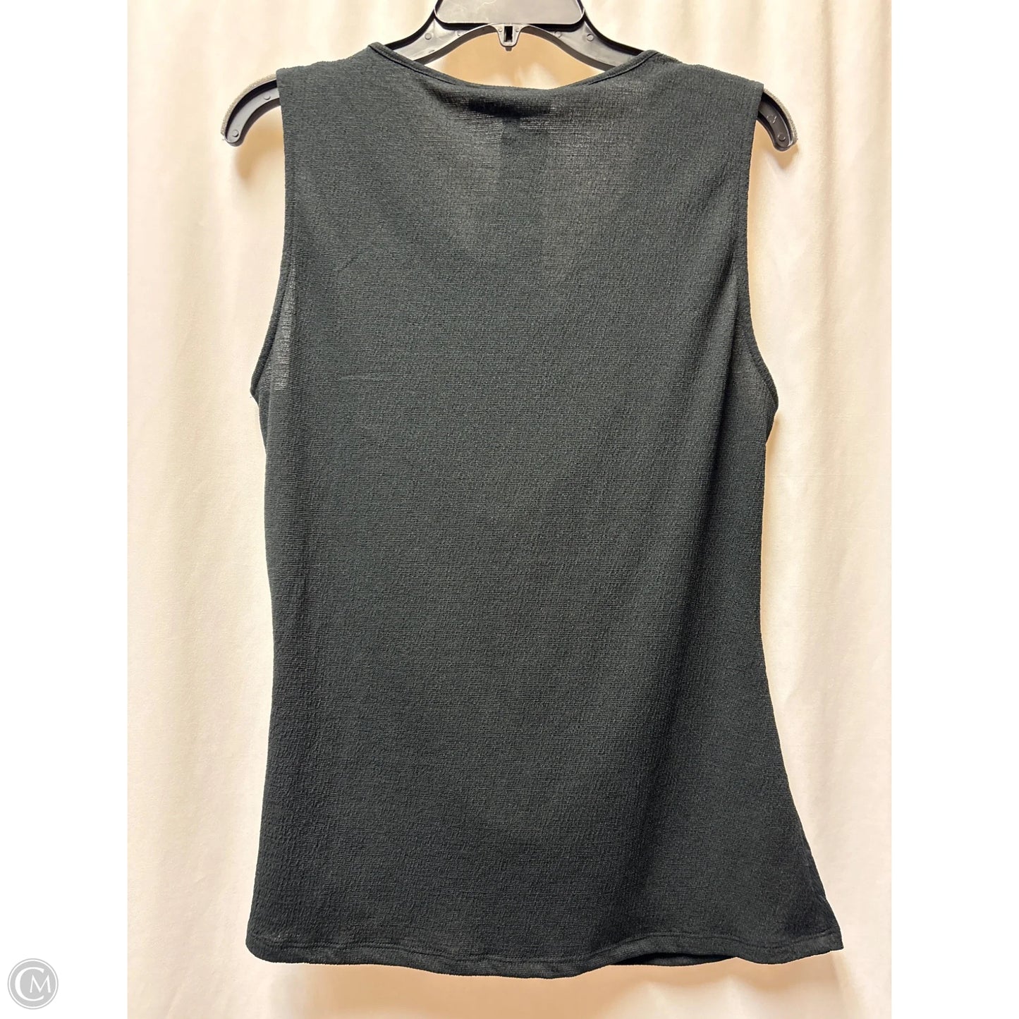 Top Sleeveless By Fred David In Black, Size: M