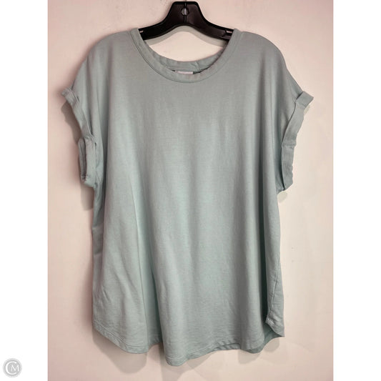 Top Short Sleeve By Ava & Viv In Green, Size: 1x