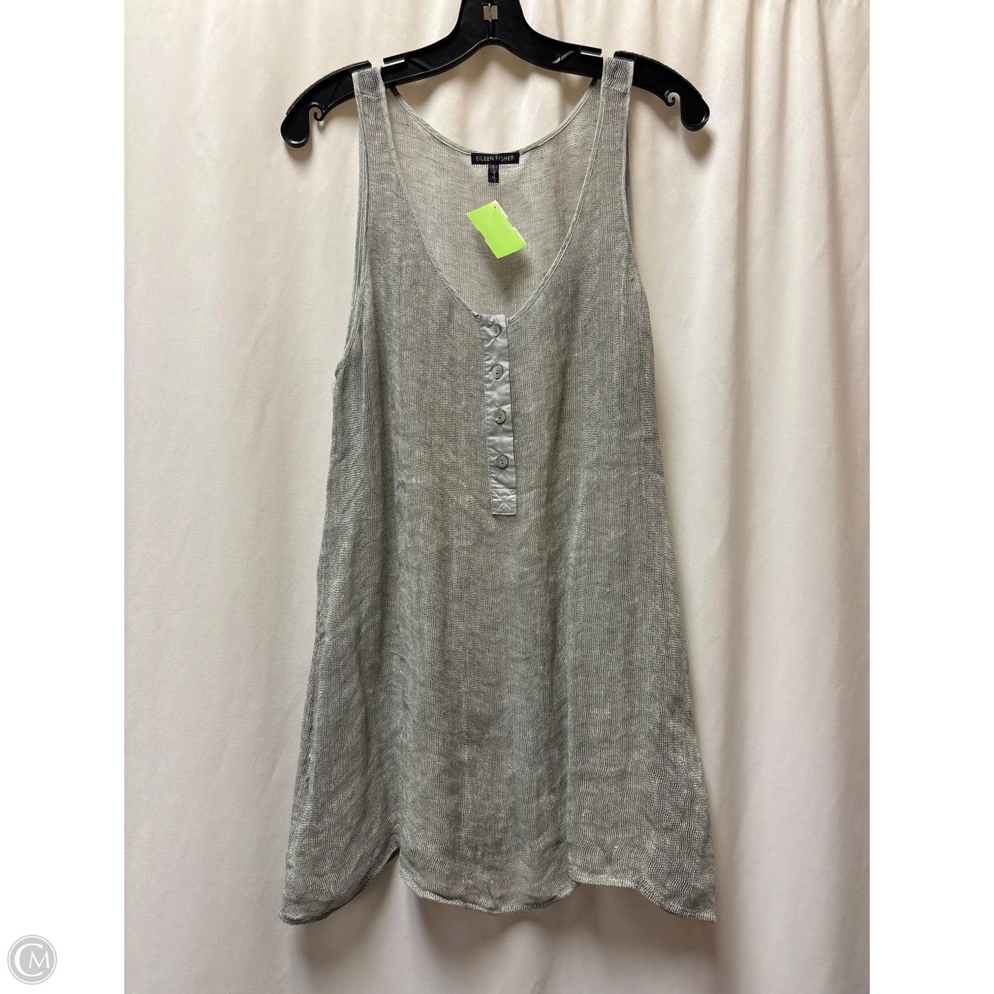 Swimwear Cover-up By Eileen Fisher In Grey, Size: L
